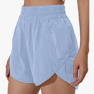 Light Blue Women's Athletic Shorts